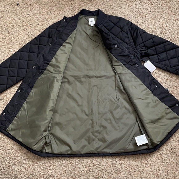 Vans woman’s long boom boom quilted jacket zipper - Picture 4 of 10